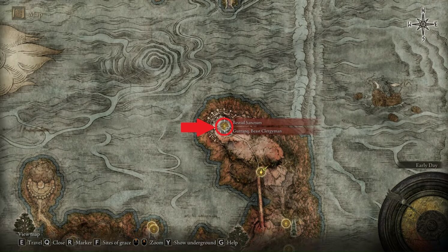 Vulgar Militia Définir l'emplacement de la carte dans Elden Ring
