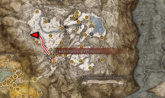War Surgeon Set emplacement de la carte dans Elden Ring