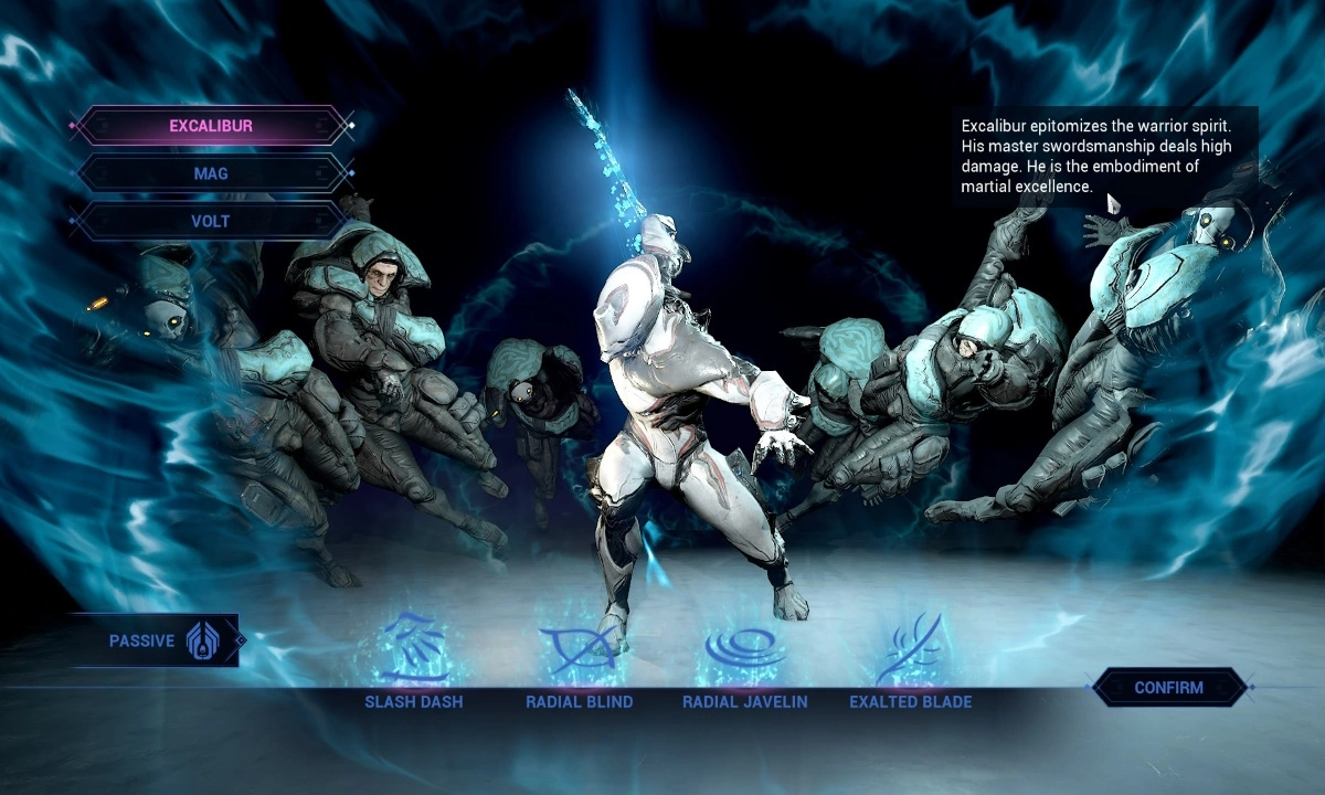 Devriez-vous choisir Excalibur, Mag ou Volt dans le Paradoxe Duviri de Warframe ?