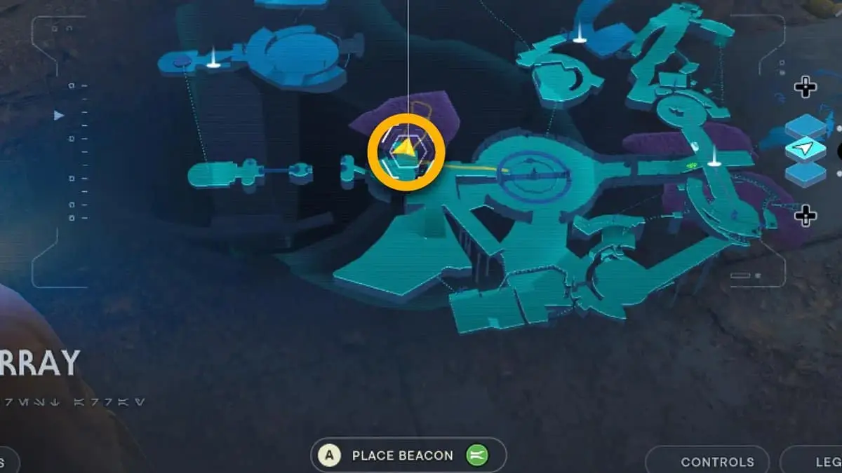 Forest Array Rehabilitation Wing Datadisc location in Jedi: Survivor