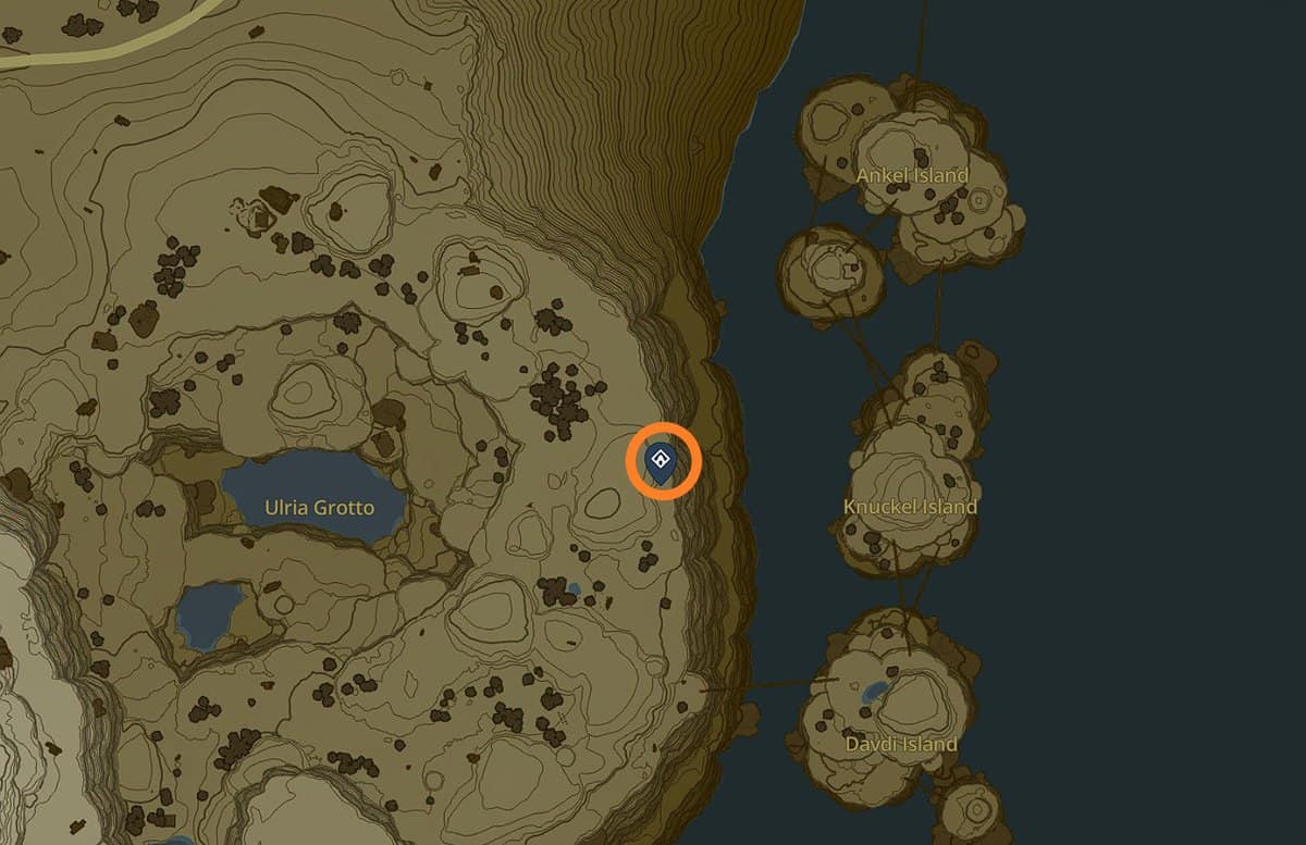 Emplacement du sanctuaire de Gatanisis à Zelda ToTK