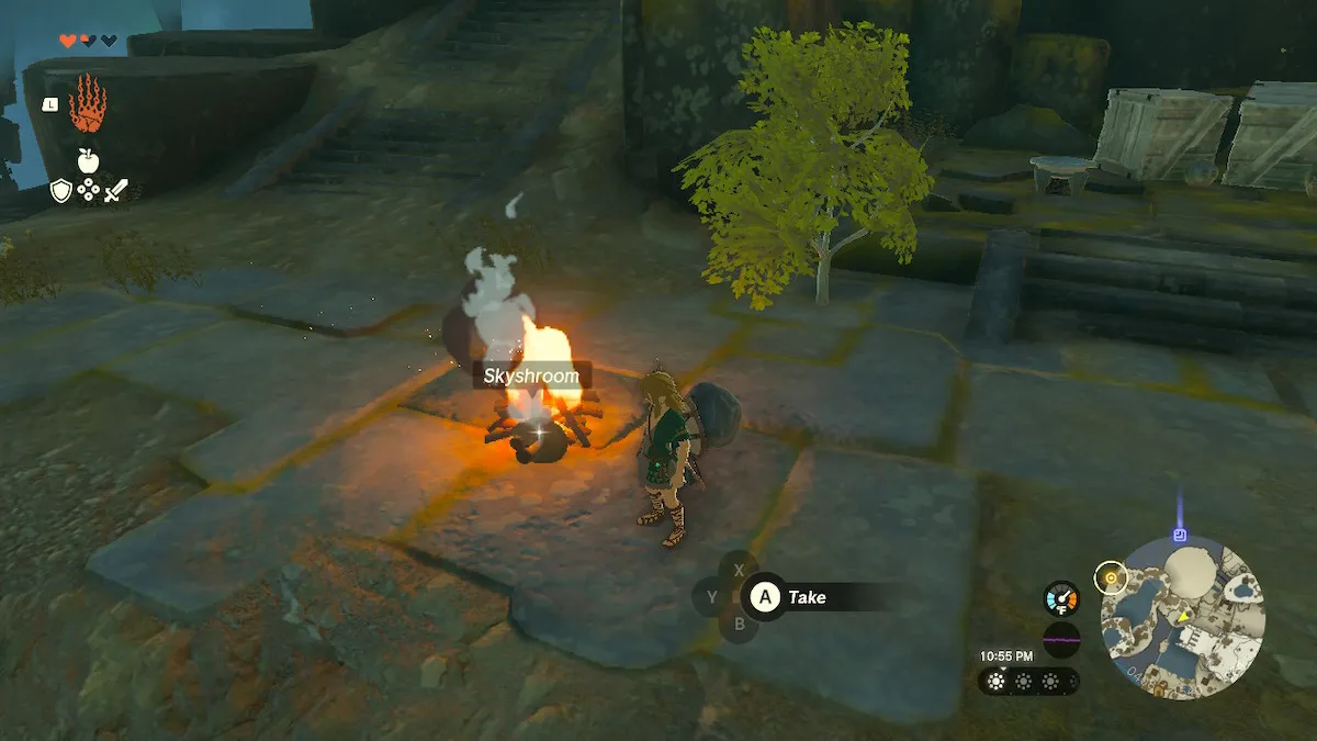 Comment rôtir les ingrédients dans Tears Of The Kingdom Shroom Cooking
