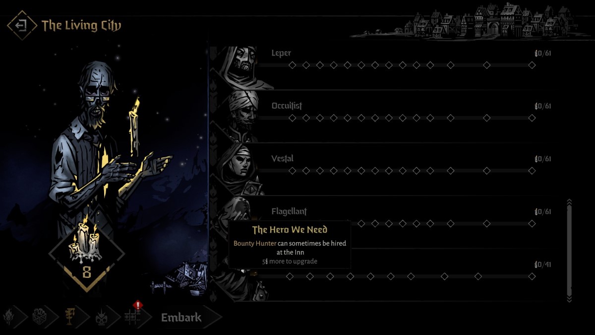Comment débloquer le chasseur de primes dans Darkest Dungeon 2 Altar Of Hope 1