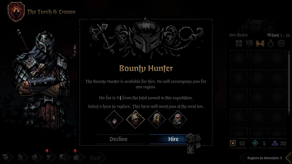 Comment débloquer le chasseur de primes dans Darkest Dungeon 2