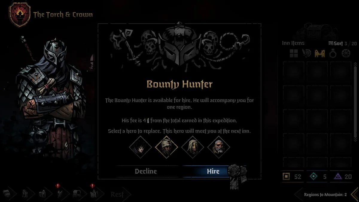 Comment débloquer le chasseur de primes dans Darkest Dungeon 2