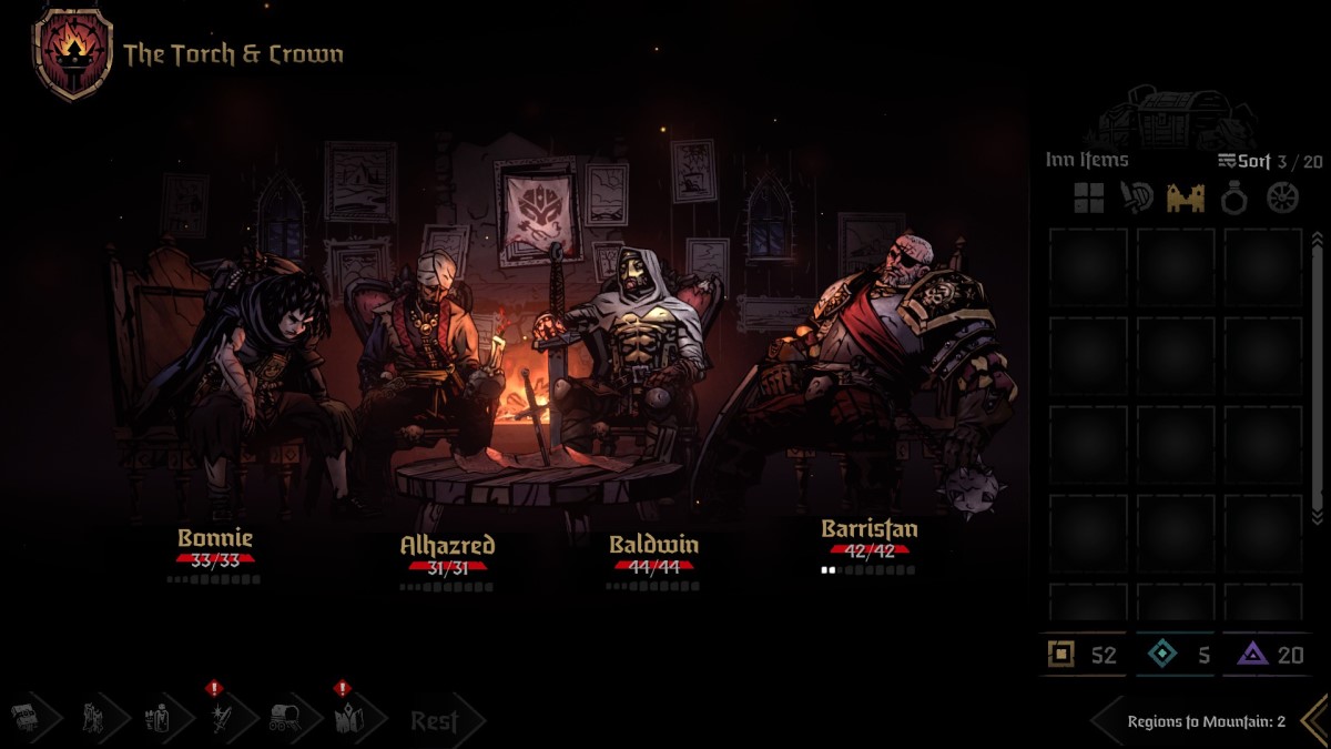 Comment débloquer le chasseur de primes dans Darkest Dungeon 2 Inn Poster