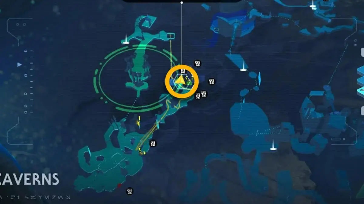 Phon'Qi Caverns Datadisc 4 location in Jedi: Survivor