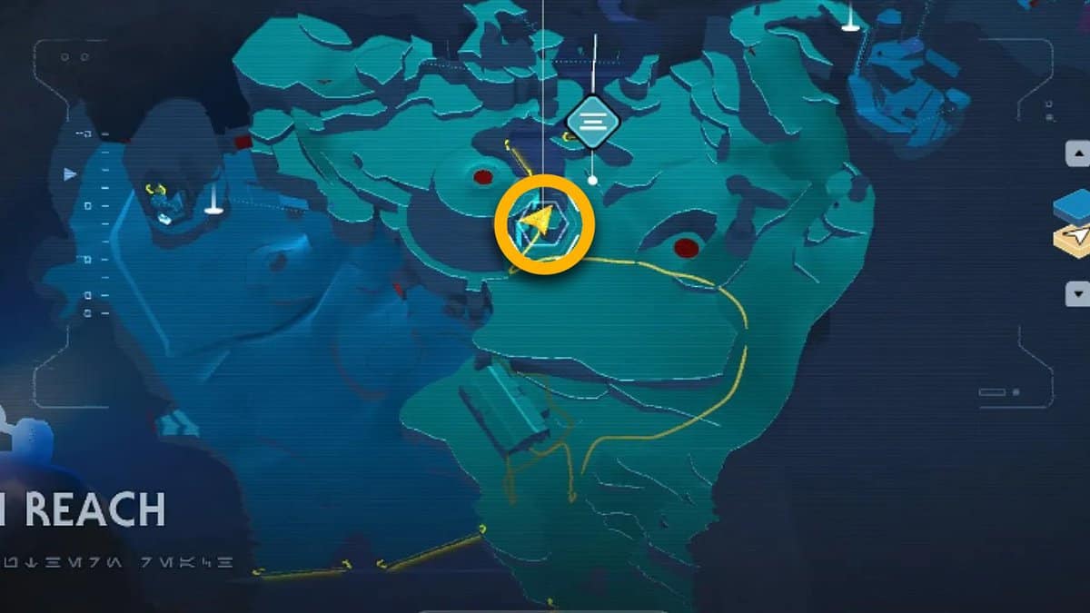 Southern Reach Datadisc map location in Jedi Survivor