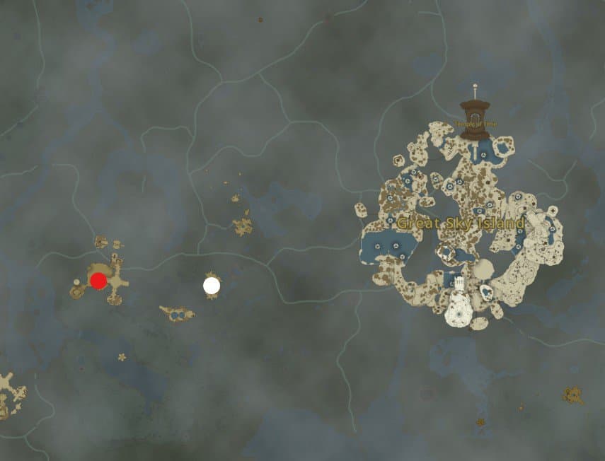 Emplacement du sanctuaire Jinodok dans Zelda Tears of the Kingdom