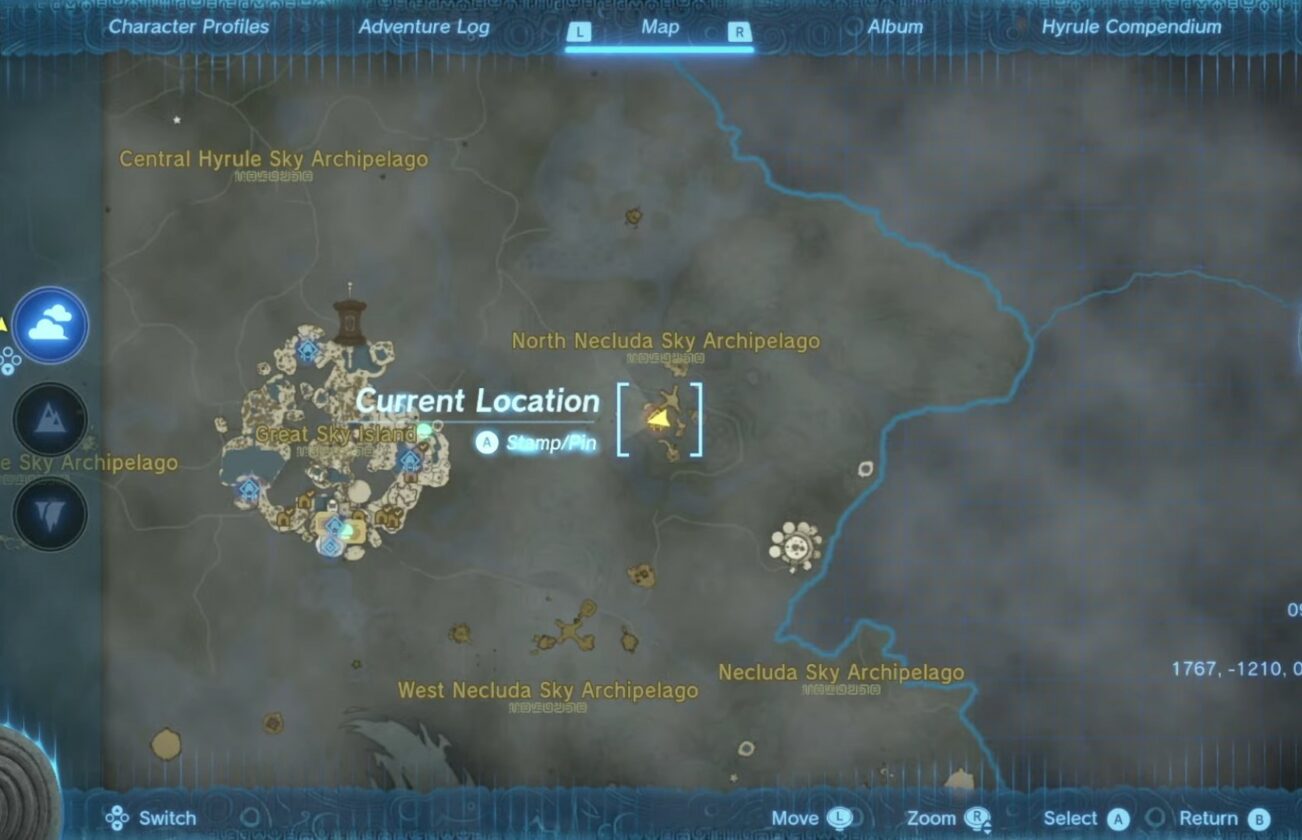 Emplacement du sanctuaire Josiu dans Zelda TotK