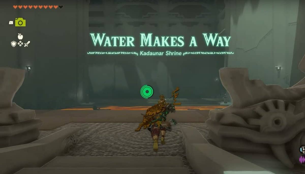 Le sanctuaire de Kadaunar - Zelda : Tears Of The Kingdom
