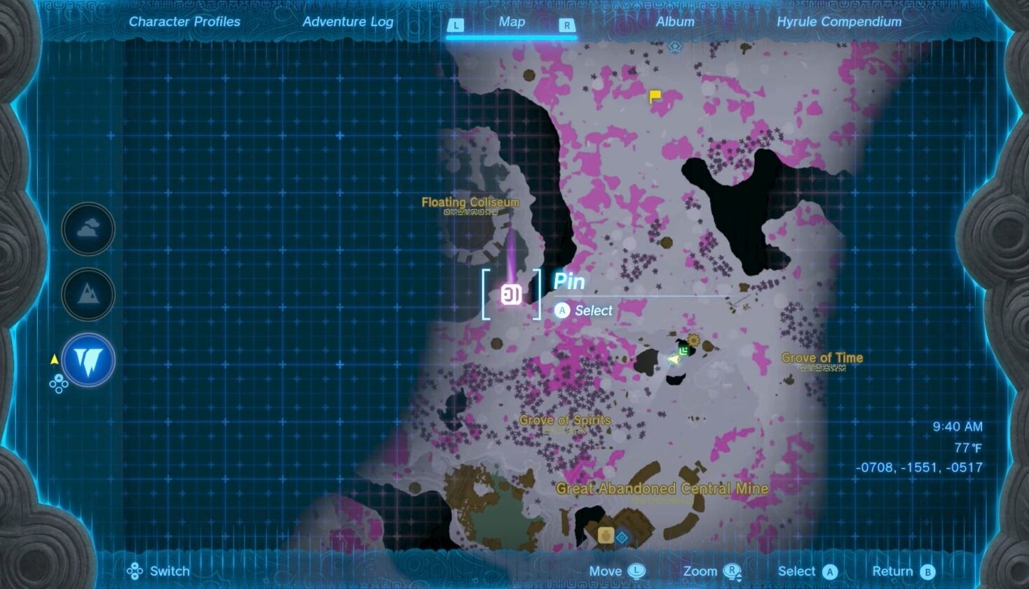 Emplacement du masque de Majora dans Zelda Tot