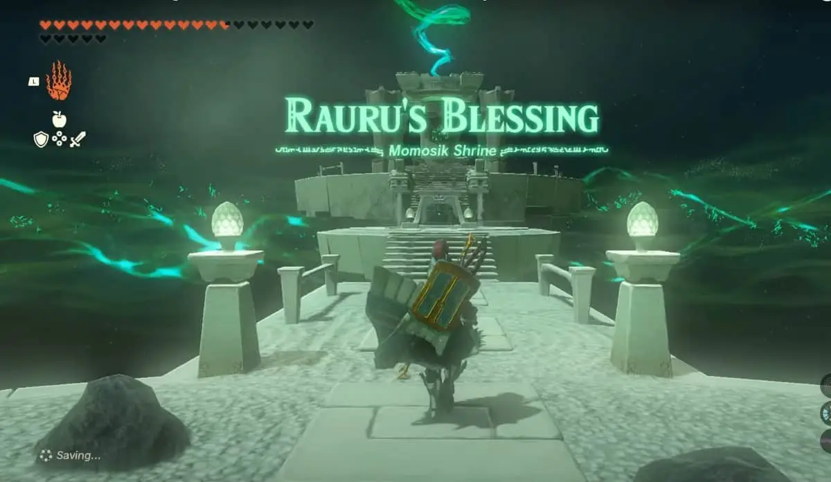 Zelda : Tears of the Kingdom - Soluce du sanctuaire Momosik
