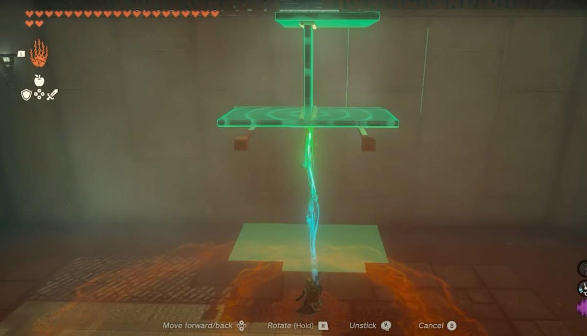 Placer les assiettes dans le sanctuaire de Serutabomac Zelda TotK