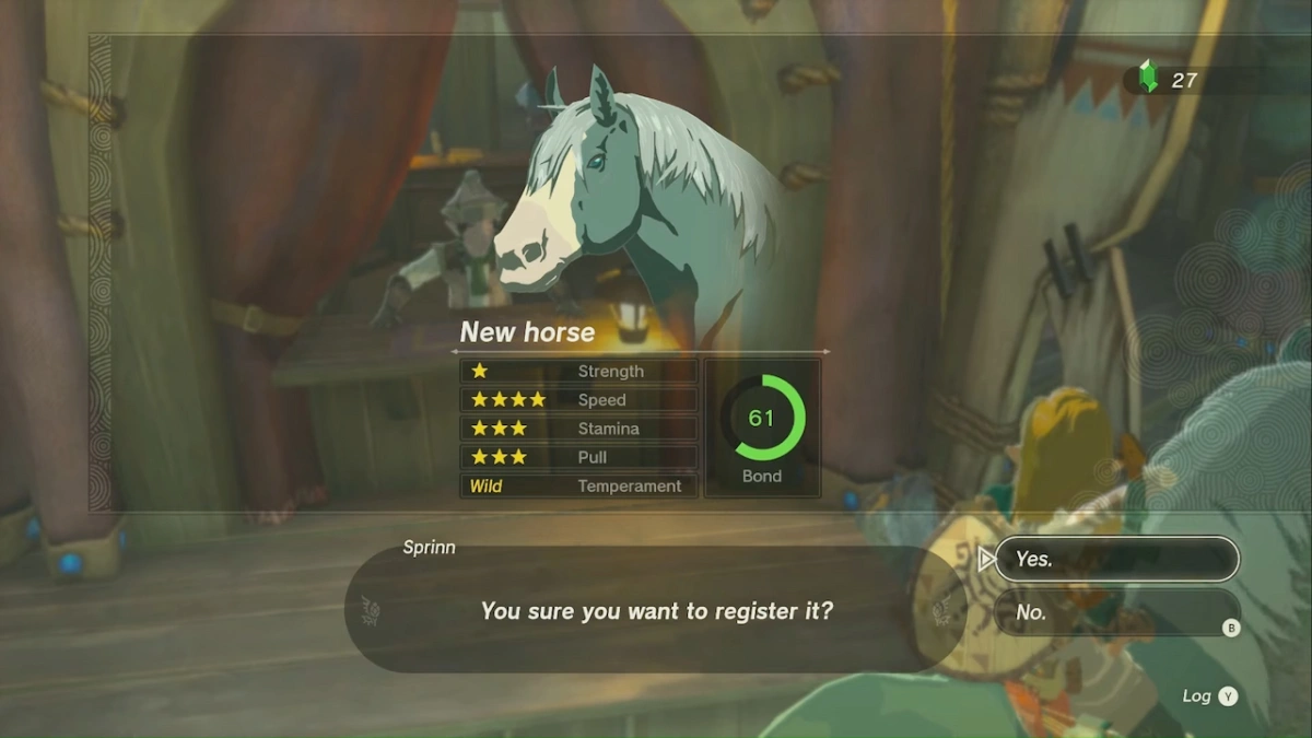 Enregistrer un cheval dans Zelda Tears Of The Kingdom