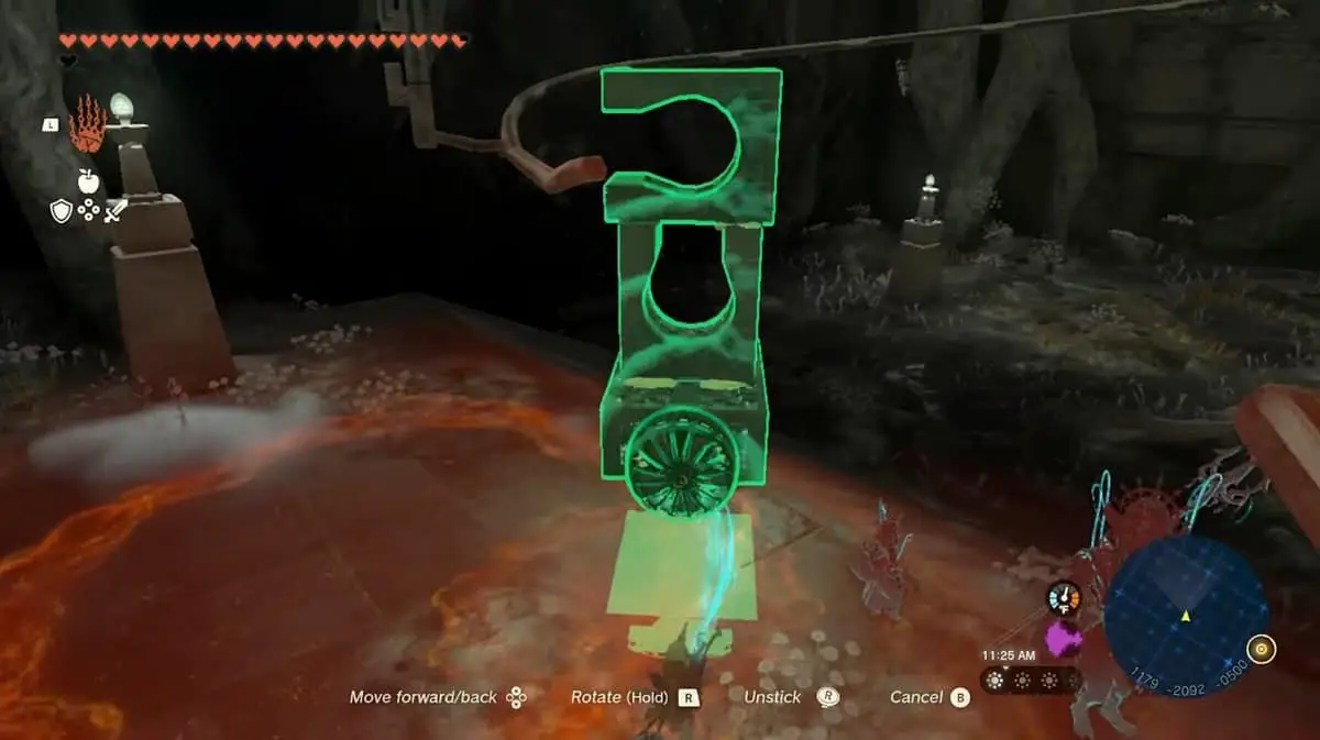 Right Leg Depot bloque l'attachement dans Zelda TotK
