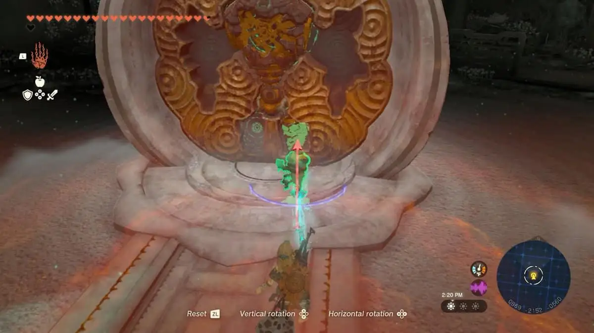 Zelda : Tears Of The Kingdom - Guide de dépôt de la jambe droite
