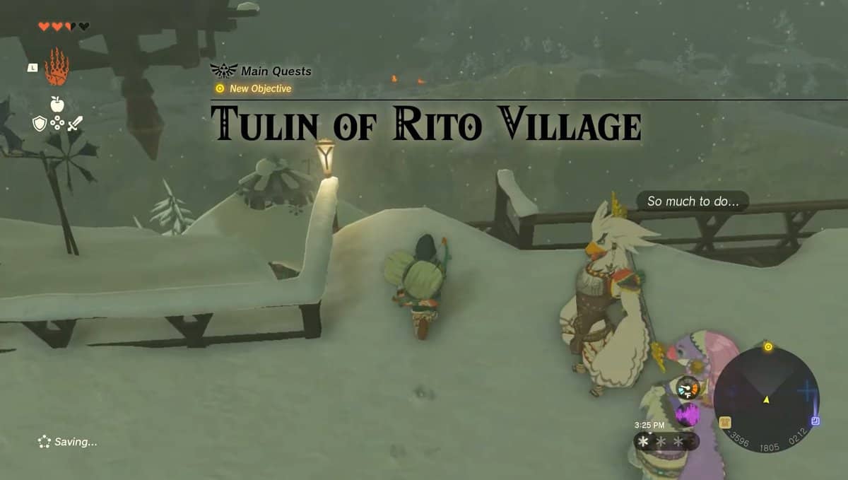 Zelda Tears Of The Kingdom Emplacement du village de Rito Tseret
