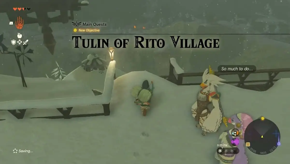 Zelda : Tears Of The Kingdom - Emplacement du village de Rito
