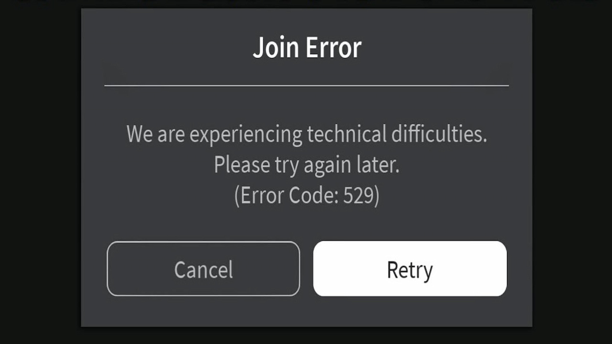 Erreur Roblox 529