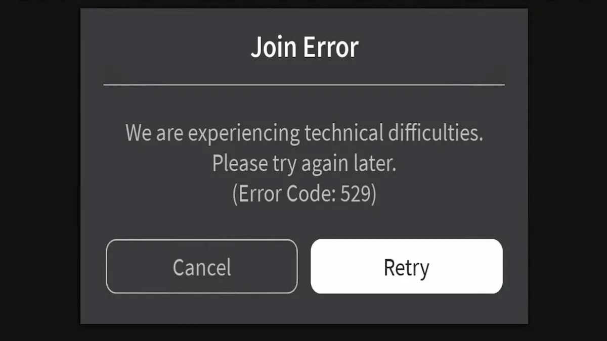 Erreur Roblox 529