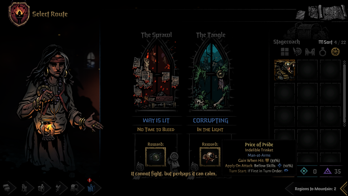 quitter l'auberge dans Darkest Dungeon 2