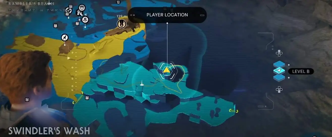 Swindler's Wash deuxième emplacement d'éclat prioritaire dans Jedi Survivor