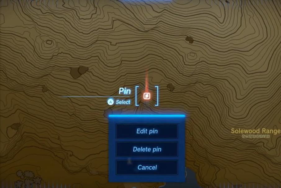 Emplacement de la carte du sanctuaire Anedamimik dans Tears of the Kingdom