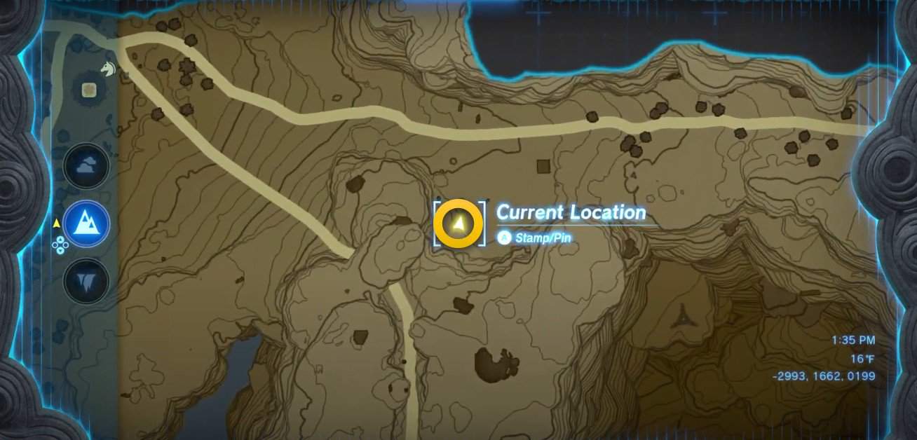 Emplacement de la quête Cave Mushrooms That Glow dans Tears of the Kingdom