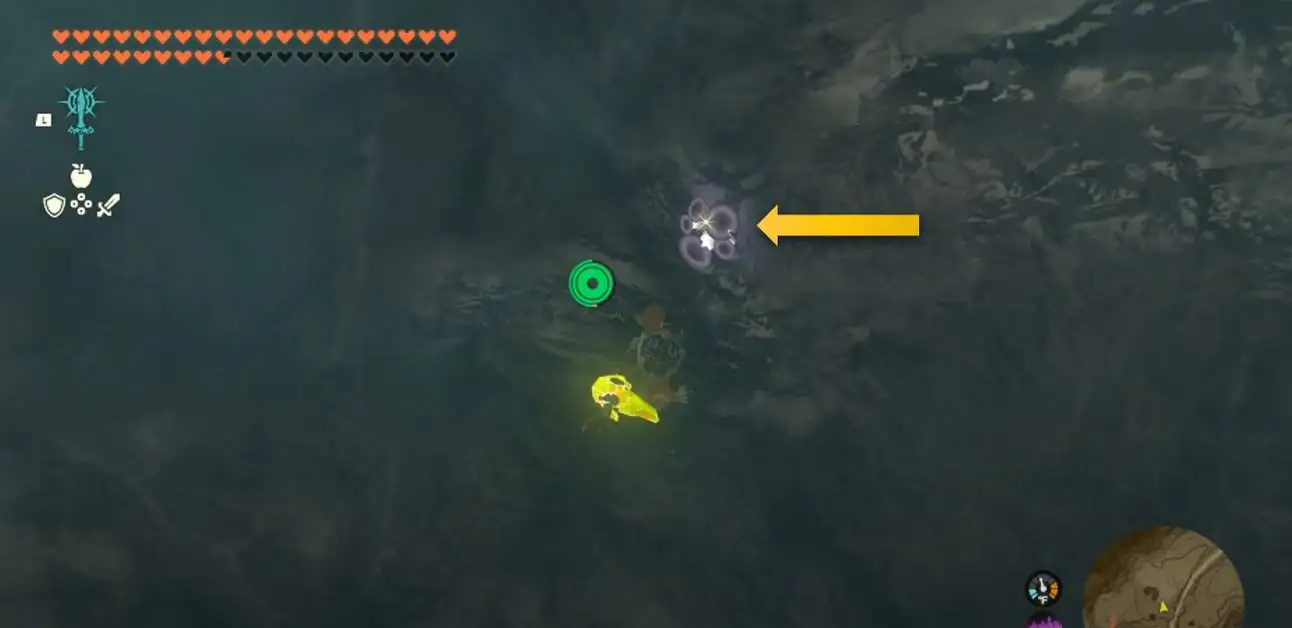 Champignons des cavernes qui brillent Brightcaps dans Tears of the Kingdom