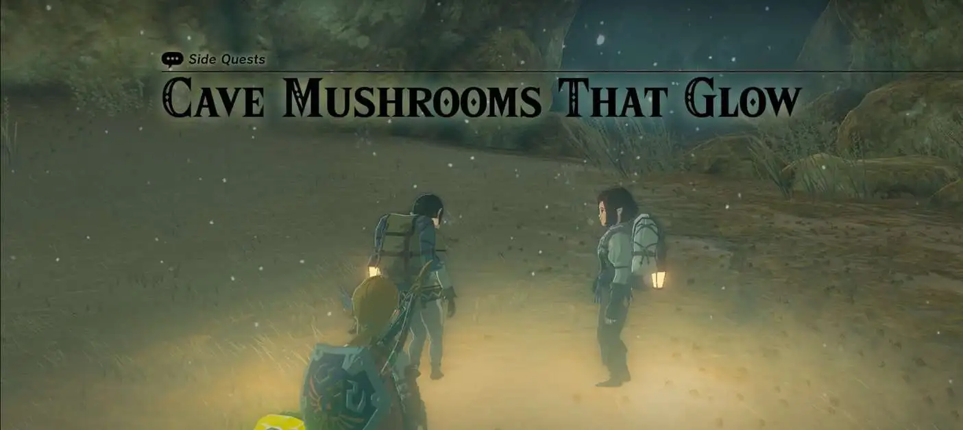 Zelda : Tears Of The Kingdom Cave - Soluce des Champignons des cavernes qui brillent