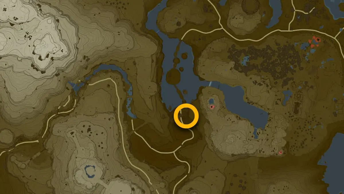 Lieu de quête Catastrophe dans le canyon Gerudo dans Tears of the Kingdom