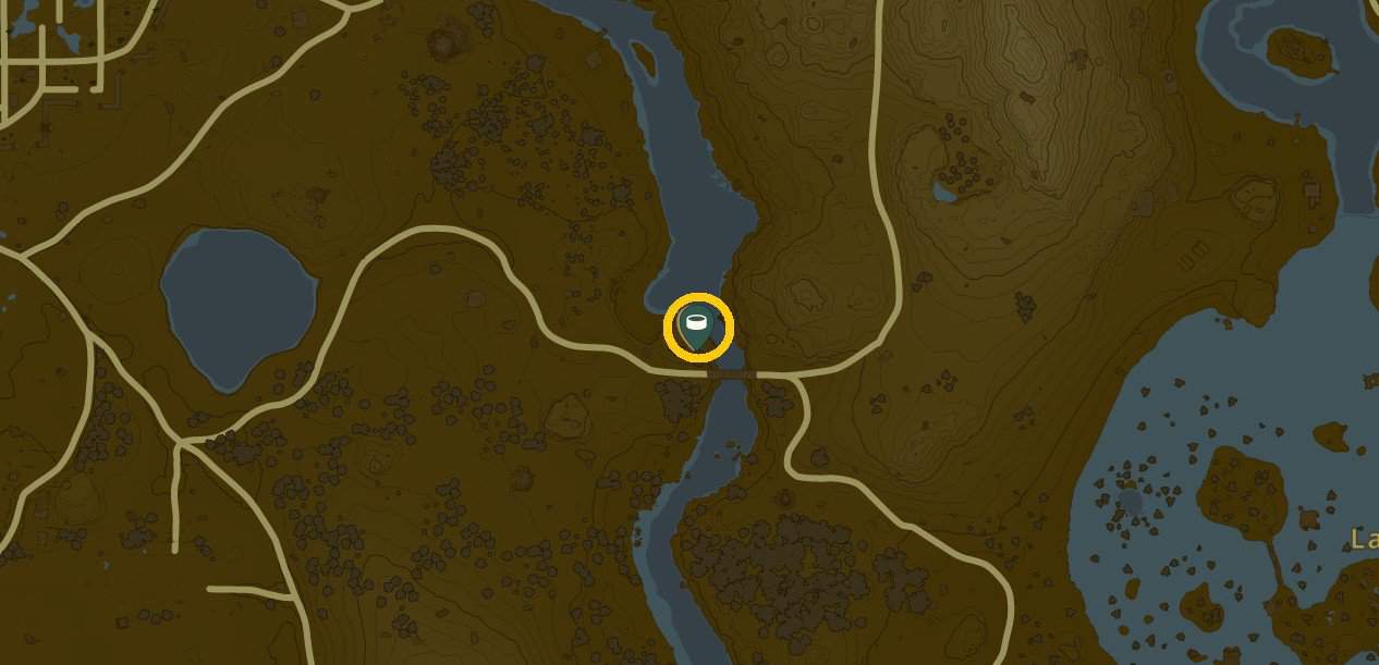 Emplacement de la quête Tombé dans un puits dans Tears of the Kingdom
