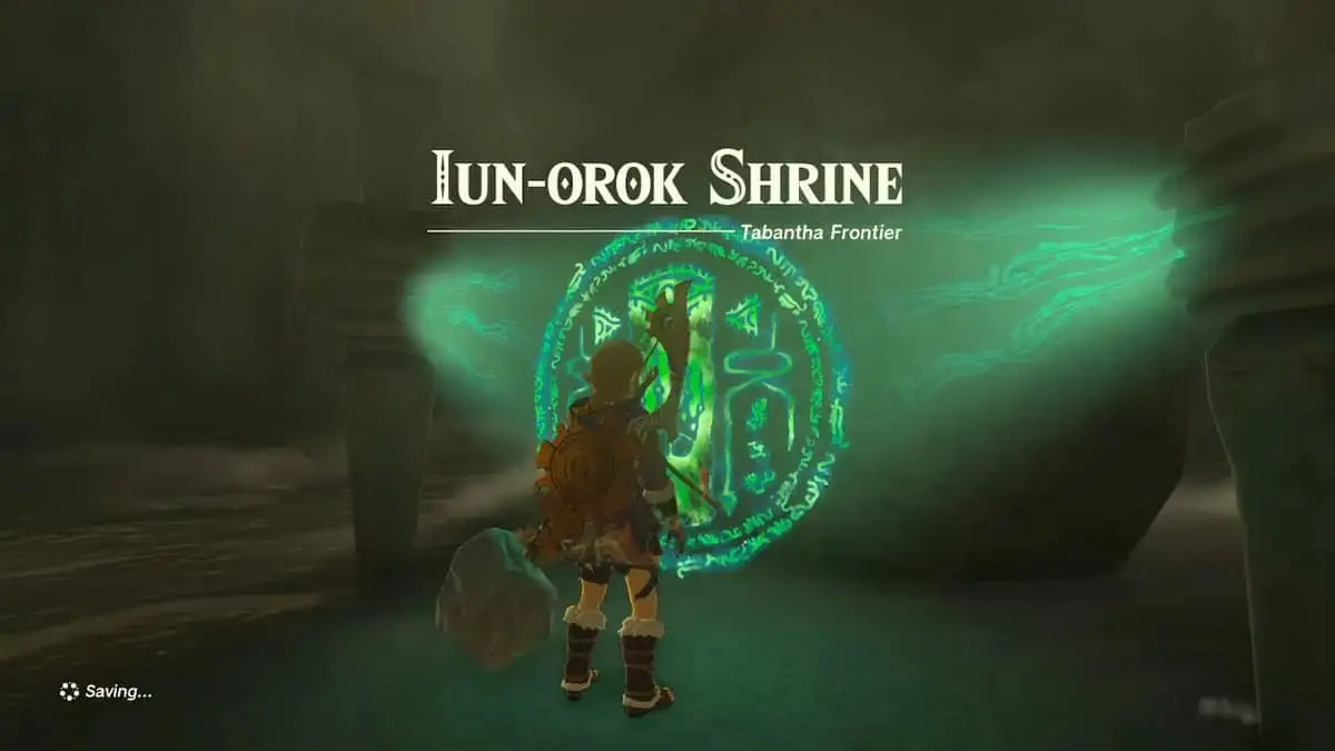 Zelda : Tears Of The Kingdom - Soluce du sanctuaire d'Iun-Orok ​​​​