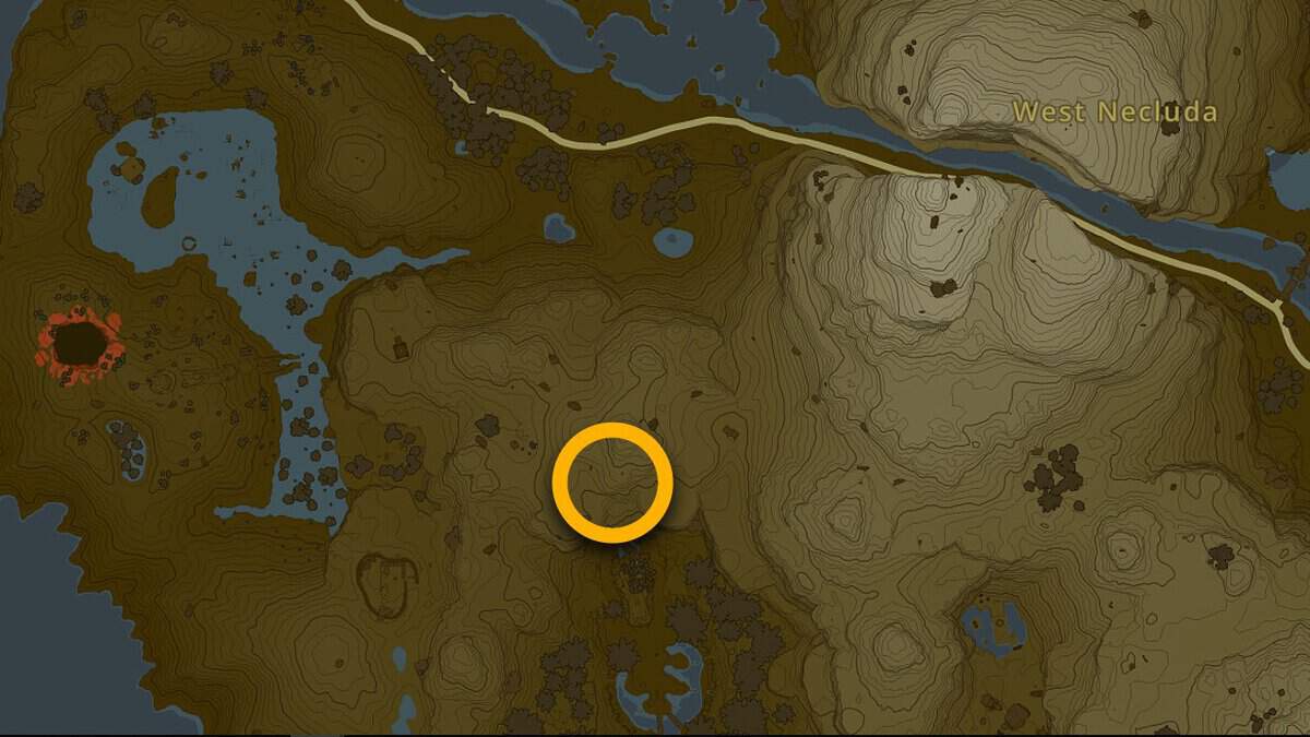 Emplacement de la carte du sanctuaire de Jiukoum dans Tears of the Kingdom