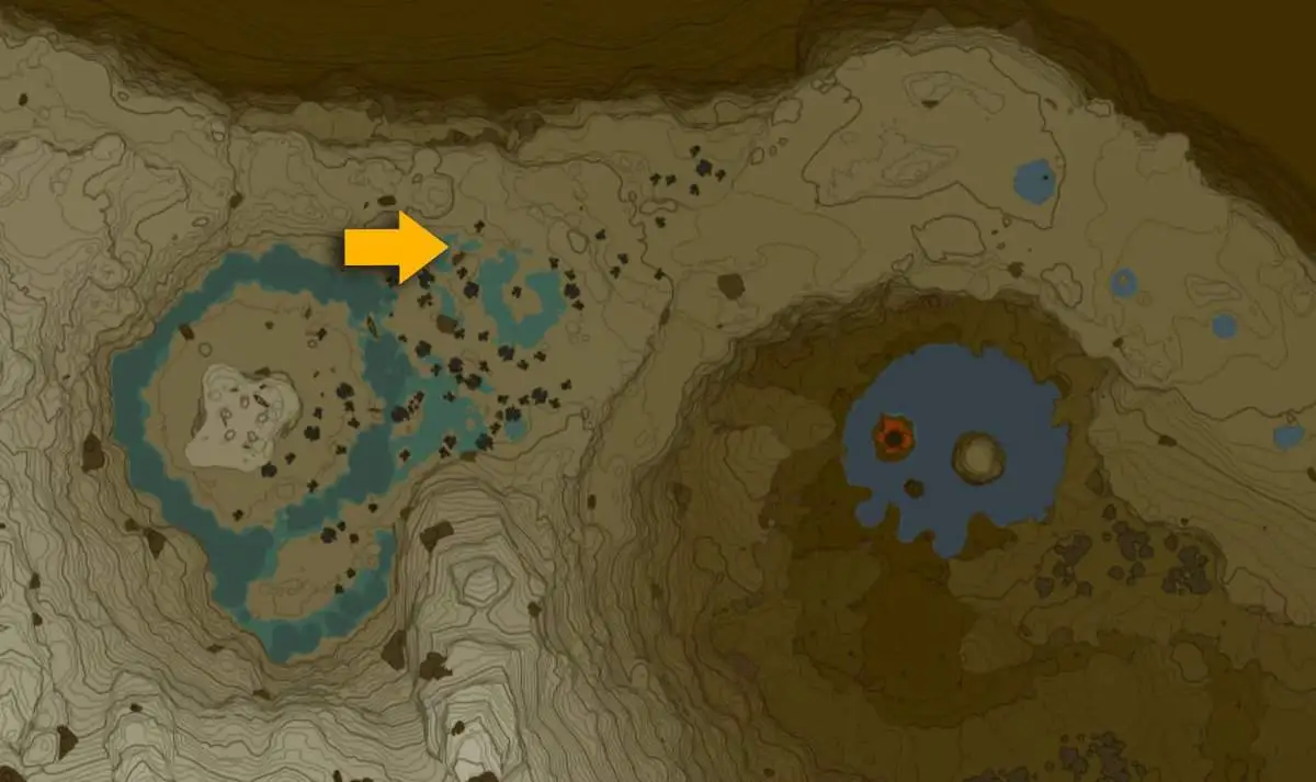 Emplacement de la carte du sanctuaire de Kimayat dans Tears of the Kingdom