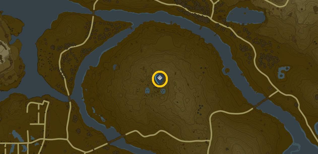 Emplacement de la carte du sanctuaire Ren-iz dans Tears of the Kingdom