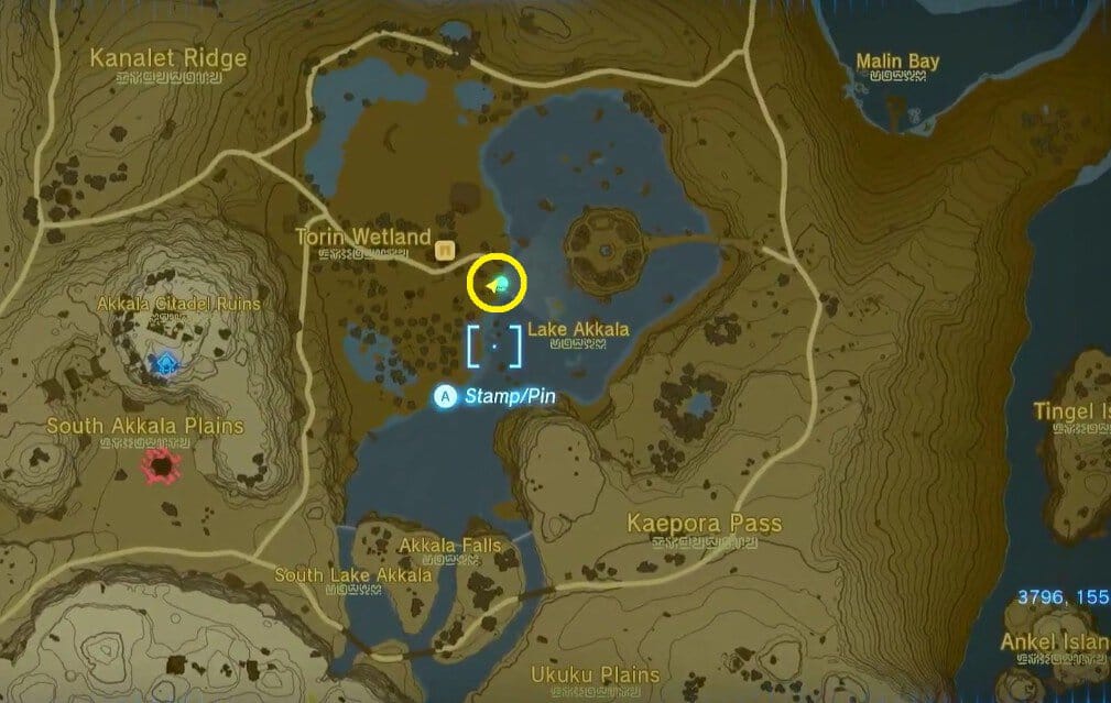 Emplacement de la quête Secrets Within dans Tears of the Kingdom