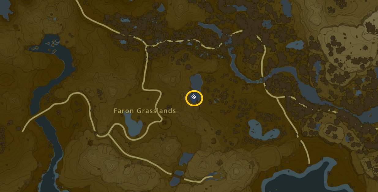 Emplacement de la carte du sanctuaire d'Utsushok dans Tears of the Kingdom