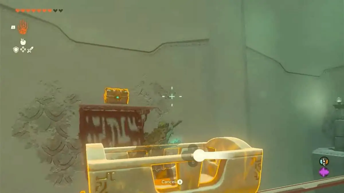 Emplacement du coffre du sanctuaire d'Utsushok dans Tears of the Kingdom
