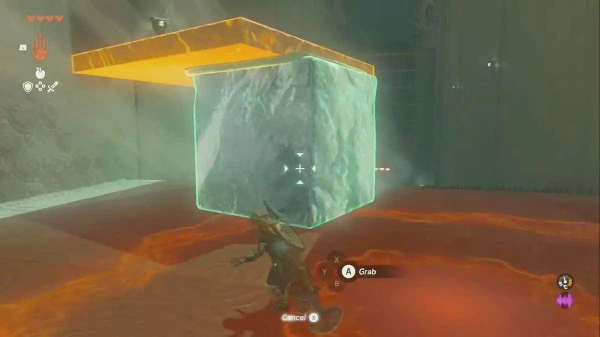 placement de glaçons dans le sanctuaire Kiuyoyou dans Tears of the Kingdom