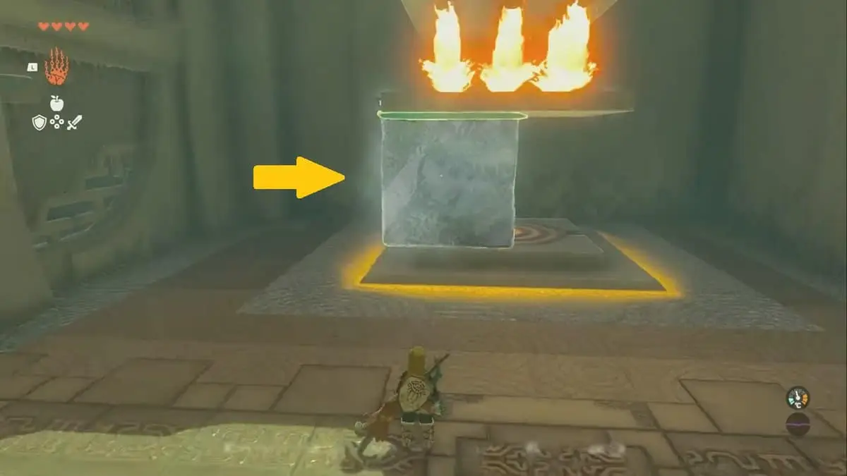 puzzle de glaçons dans le sanctuaire Kiuyoyou dans Tears of the Kingdom