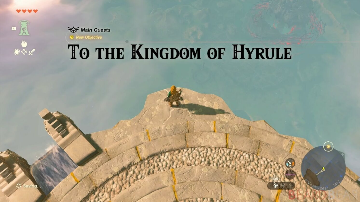 Vers le lieu de départ de la quête du royaume d'Hyrule dans Tears of the Kingdom