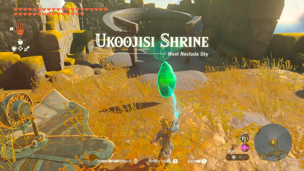 Zelda : Tears Of The Kingdom - Soluce du sanctuaire d'Ukoojisi