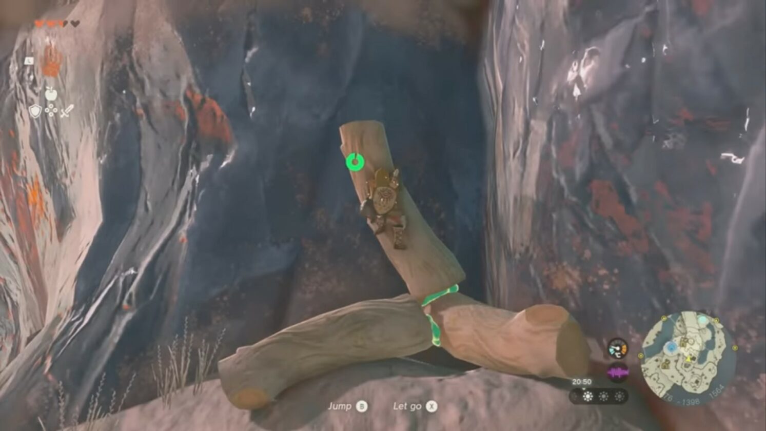Échelle verticale dans Zelda Tears of the Kingdom