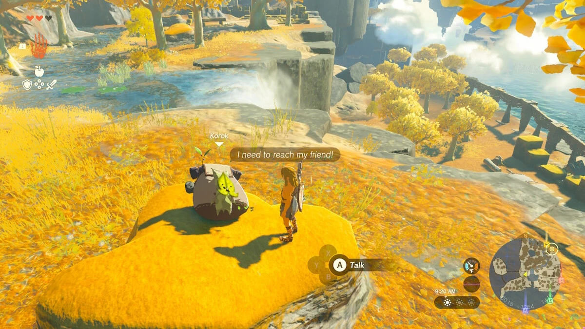 Zelda : Tears of the Kingdom - Comment aider Korok à rejoindre son ami