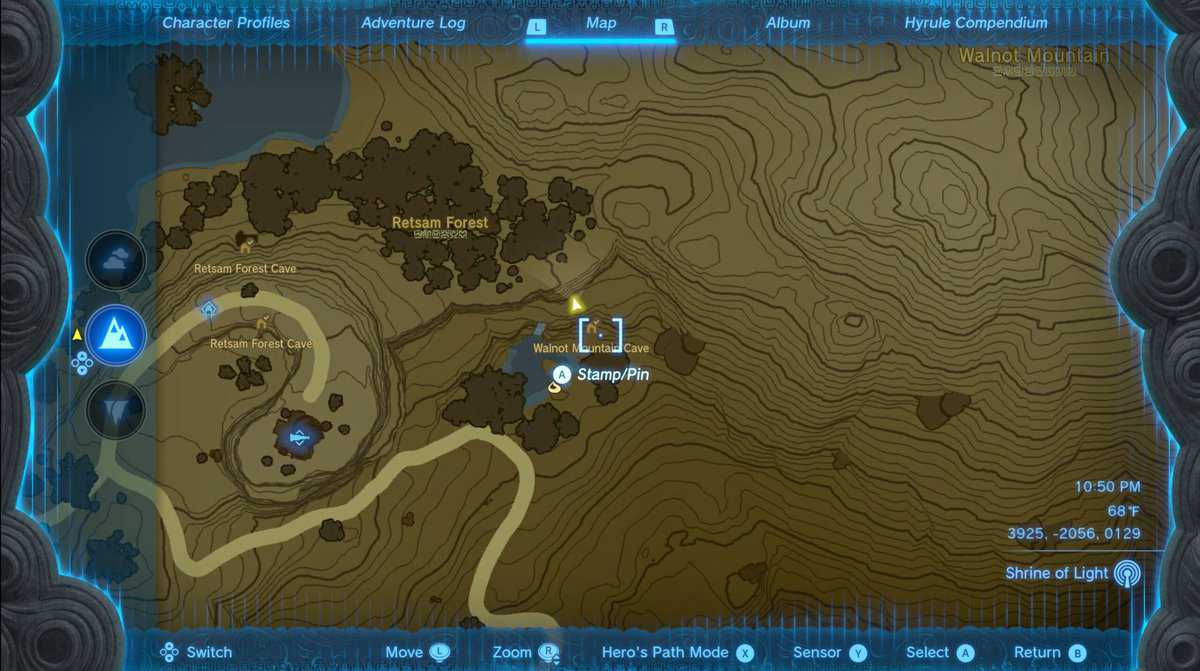 Zelda: Tears Of The Kingdom Emplacement de l'ensemble d'armure barbare