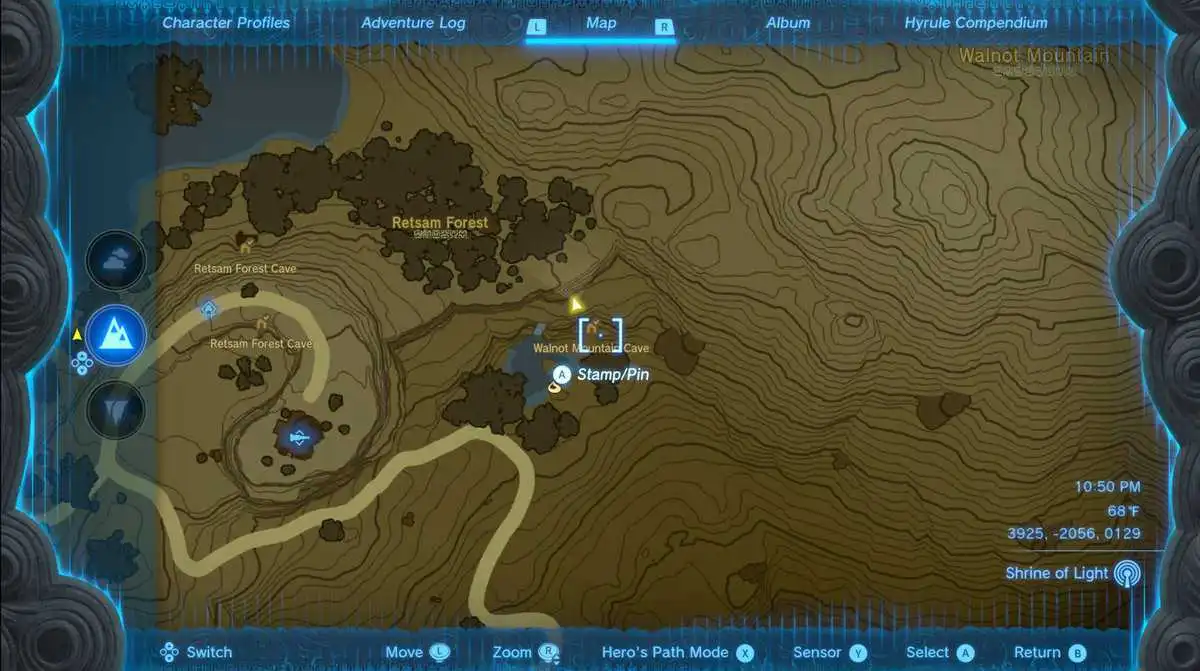 Zelda: Tears Of The Kingdom Emplacement de l'ensemble d'armure barbare