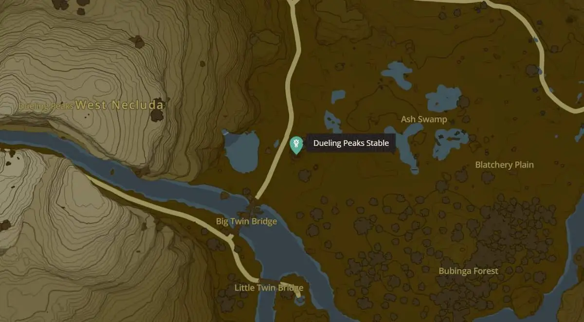 Zelda: Tears Of The Kingdom Emplacements et cartes des écuries