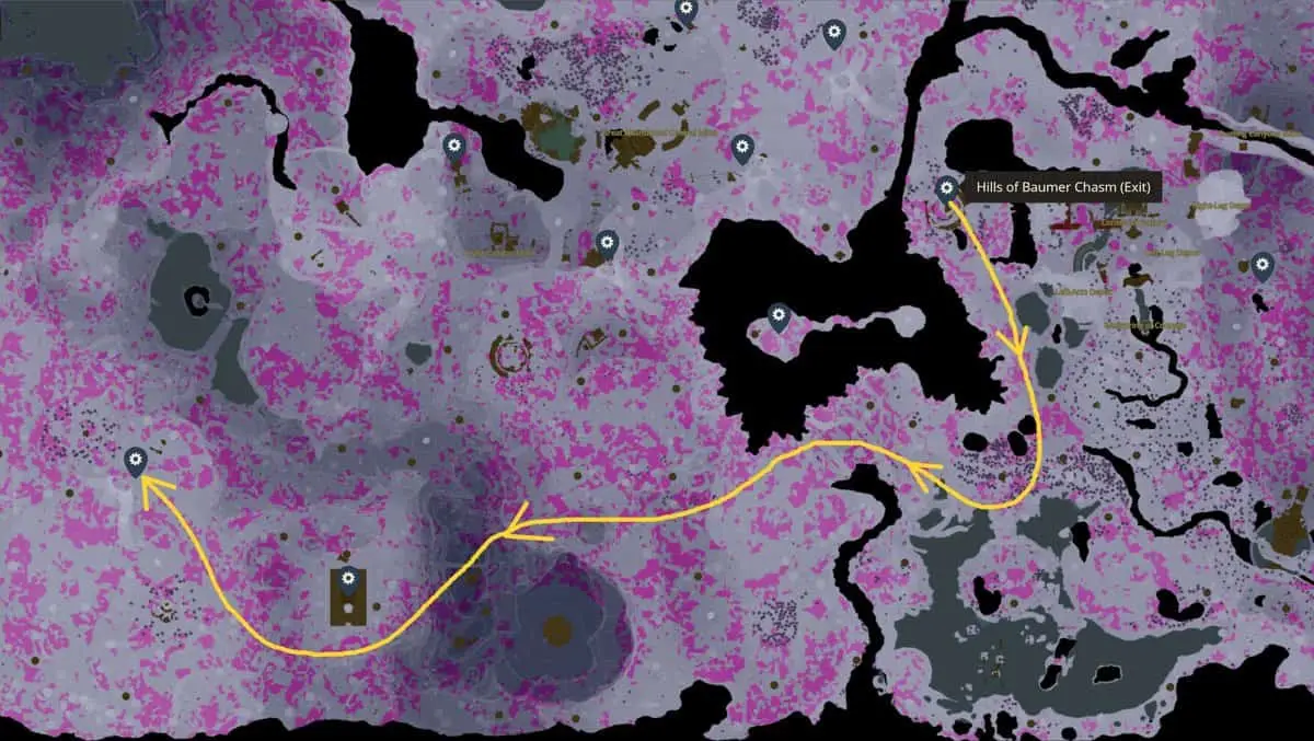 Zelda : Les larmes du royaume Emplacement de Farosh